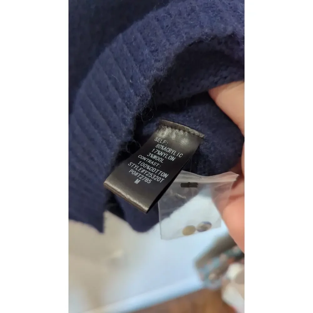 Pomander Place Tuckernuck Navy Removable Collar Dickey Sweater NWT - Picture 5 of 5